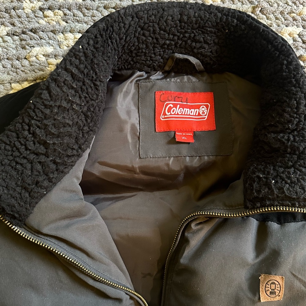Coleman Gray and Black Puffer Vest, XL - Picture 3 of 9